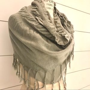 Grey Green Scarf